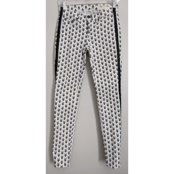Rag & Bone for Intermix White Arrow Tux Legging Jeans - Picture 1 of 8